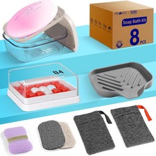 Travel Soap Case, Leakproof Soap Container with Lid, Portable Bar Soap Holder