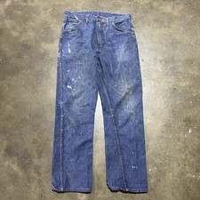 Vintage 60s Maverick Blue Bell Dark Straight Leg Jeans 31x30 1960s True Vintage