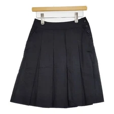 MARGARET HOWELL MHW06720416967 Cotton linen skirt black 5-0901M∞