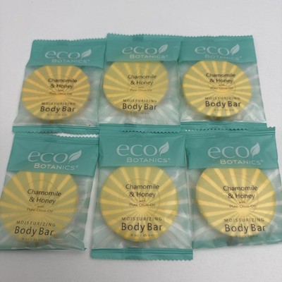 eco botanics Chamomile & Honey Organic Olive Oil Moisturizing 6 Body Bars