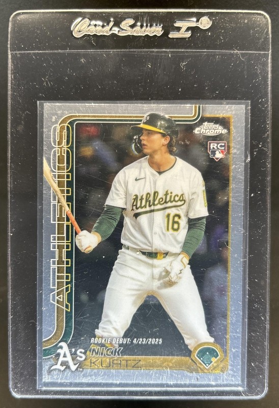 2025 Topps Chrome Update Nick Kurtz RC Rookie #USC180 Athletics