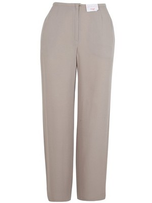 Brioni Damen Hose Lang 100% Seide Größe 36 Italy 42 Beige