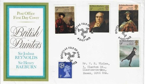 1973 British Paintings Douglas Isle of Man Post Office Official Cat £50