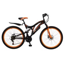 Boss Black Ice Junior Mountain Bike - Black/Orange 26" Wheel RRP £245