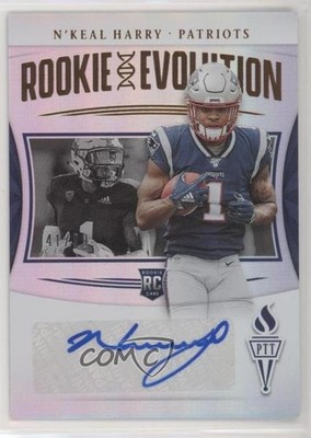 2019 Panini Passing the Torch Rookie Evolution 41/99 N'Keal Harry Auto RC 4nl