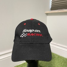 Vintage Y2K Snap on Racing Adjustable SnapBack Hat K Products Black