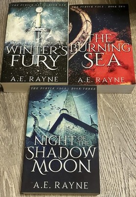 New A.E. Rayne Furyck Saga Books 1-3 Winter s Fury The Burning Sea Shadow Moon