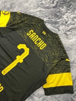 Puma Borussia Dortmund 2018 2019 Sancho #7 Away Shirt Soccer