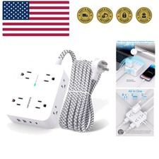 Surge Protector Power Strip - 8 Outlets 4 USB 2 USB C Charging Ports, Multi P...