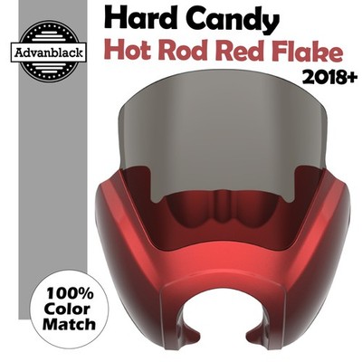 Advanblack Hard Candy Hot Rod Red Flake T-Sport Fairing For Harley FXLRS
