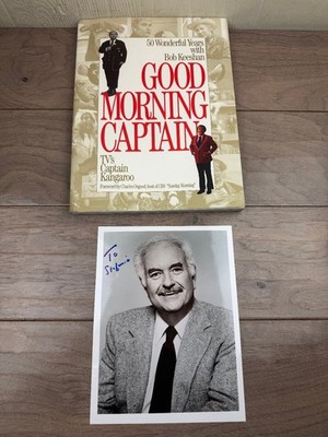 Good Morning, Captain Bob Keeshan 1999 First Printing Signed Autobiography