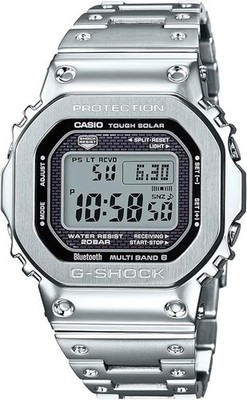CASIO G-Shock Full Metal Silver Radio Wave Solar Casio GMW-B5000D-1JF Men Watch