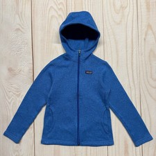 Patagonia Better Sweater Girls Size Small 8 Hoodie Jacket Heather Blue 65700
