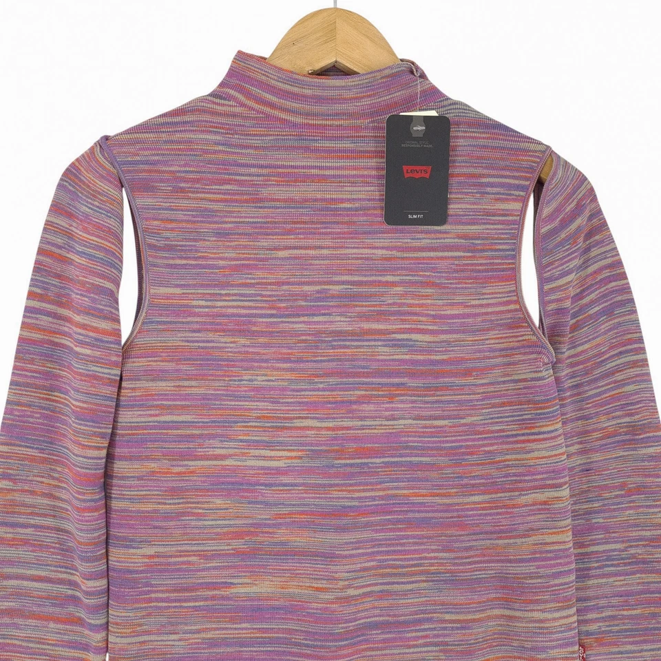 Pulóver Levi's Para Mujeres Multicolor Crop Top Yv6 Talla S - Imagen 2 de 4