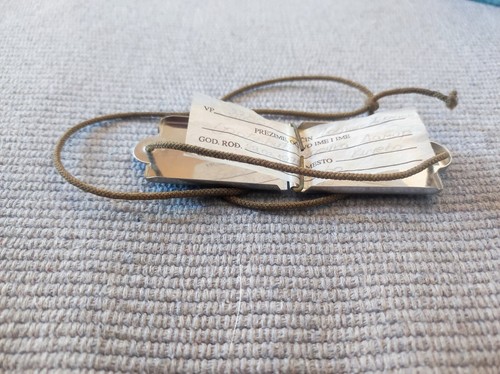 Yugoslav Army Dog Tag JNA
