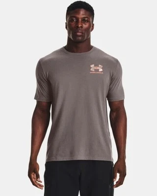Under Armour ABC Camo Fill Wordmark SS Heren T-Shirt Fitness Sport Joggen