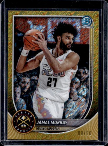2025-26 Bowman Jamal Murray Chrome Gold Shimmer Refractor #/50 Nuggets