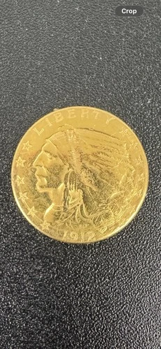 US 1912 Gold $2 1/2 Dollars Indian Head Circulated read description
