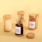 SAIOOL 4 Pack Glass Storage Containers with Bamboo Lids and Spoon,Overnight Oats — photo 5