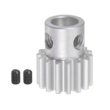 Step Spur Gear 8mm Inner Hole Pinion Gear 15T Mod 1 Aluminum Alloy Motor Gear