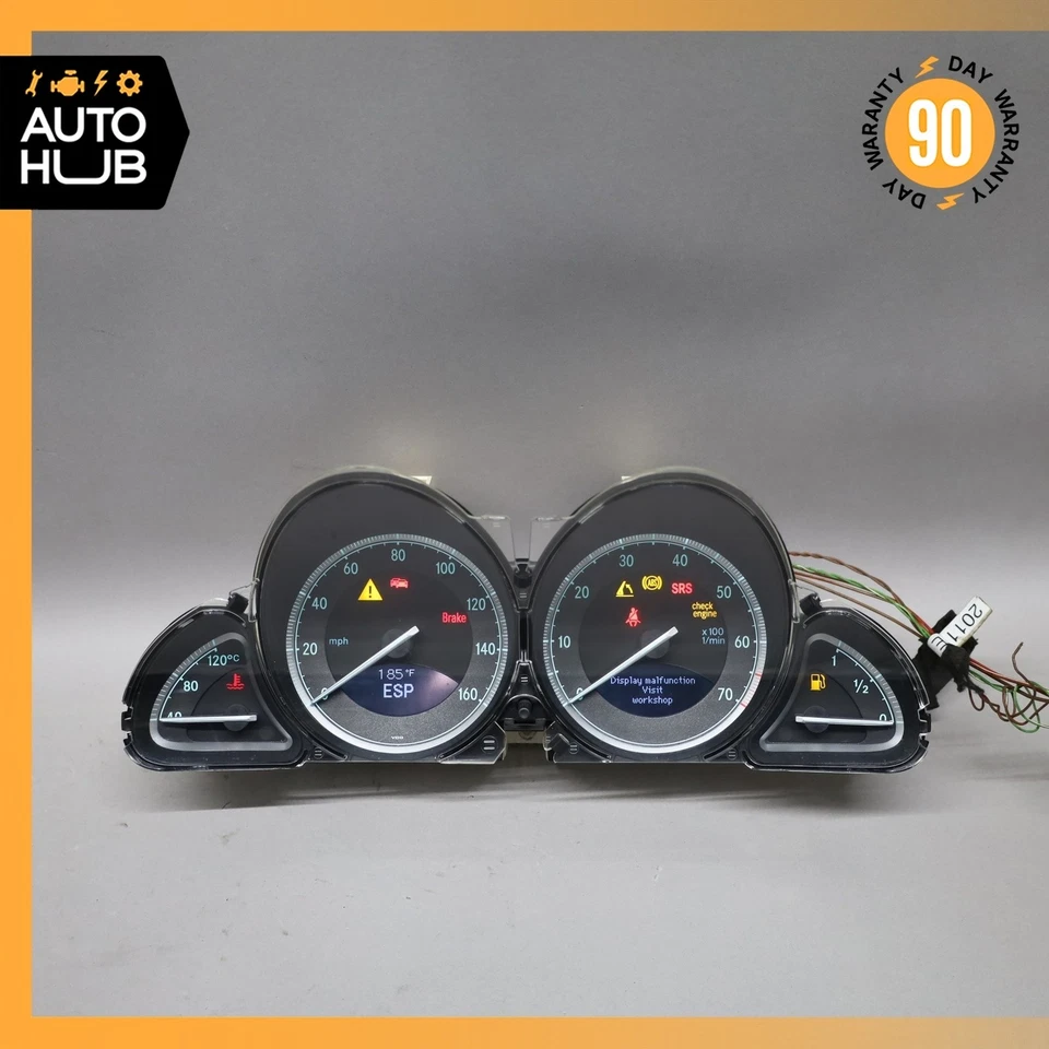 03-08 Velocímetro cuadro de instrumentos Mercedes R230 SL500 SL550 SL600 OEM 70k Foto 4 de 4