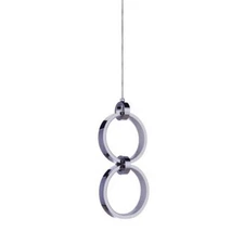 Craftmade 59392 Context 6"W LED Suspension Multi Light Pendant - Chrome