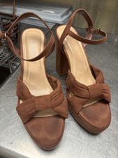 a New Day Womens Riah Platform Heels with Memory Foam Insole 88075192 Brown 8M