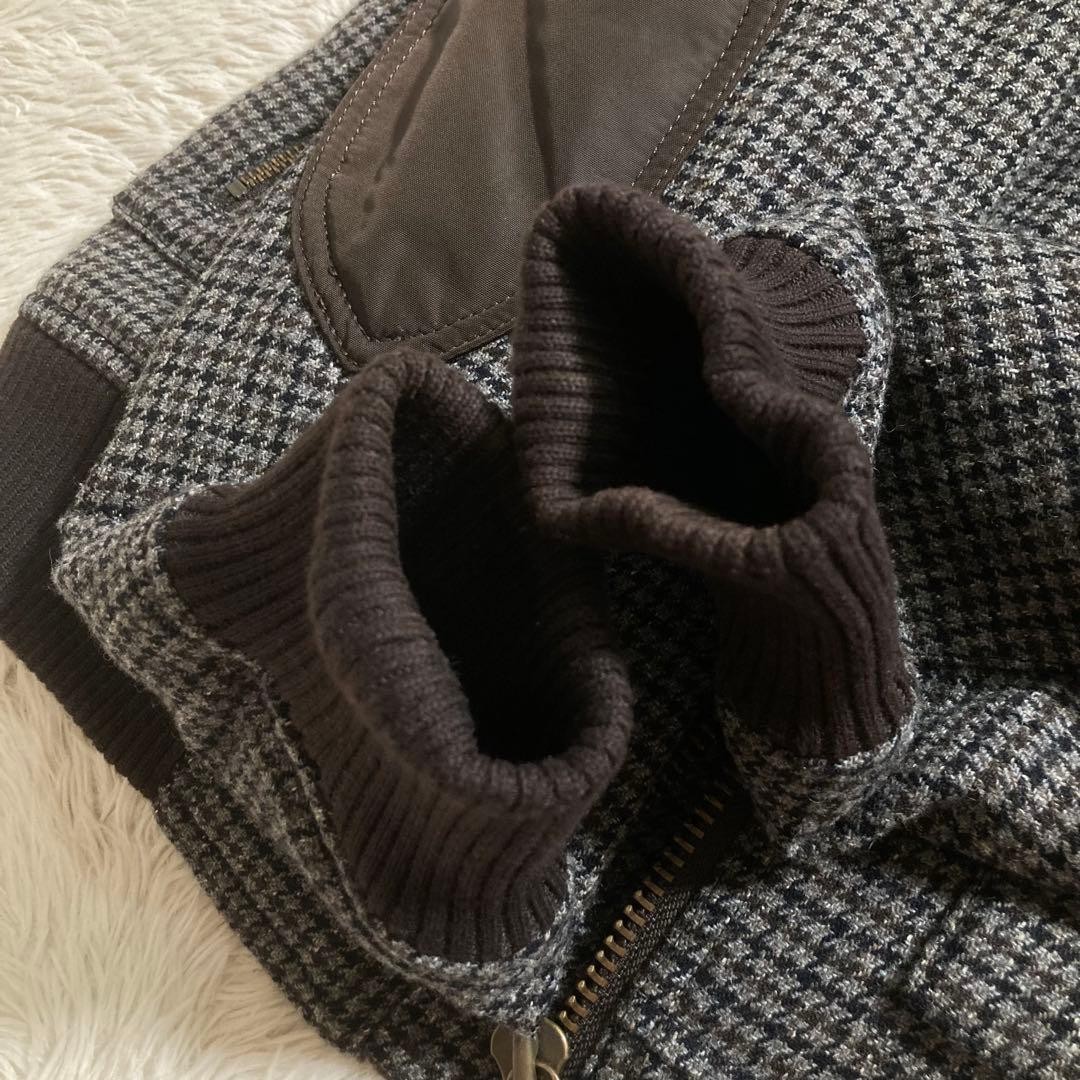 BURBERRY Jacket Boa Houndstooth Pattern Padding - image 8