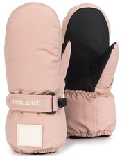 INOGIH Kids Winter Ski-Snow-Gloves - Cold Weather Fit for 8-13 Years Old Pink