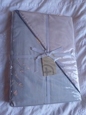 Set piumone matrimoniale Made.com rosa pallido e grigio nuovo 100% cotone reversibile