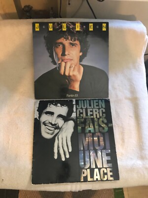 Julien Clerc record albums, Pantin 83 & Fais Moi Une Place. Free shipping.