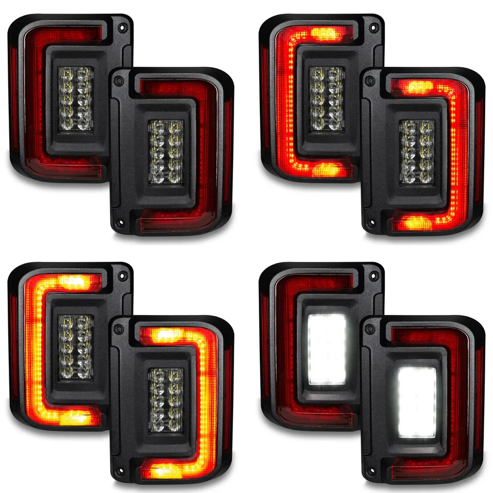 Oracle Lighting Flush Mount Led Tail Lights Fits 2007 - 2017 Jeep Wrangler JK - Image 3 of 4