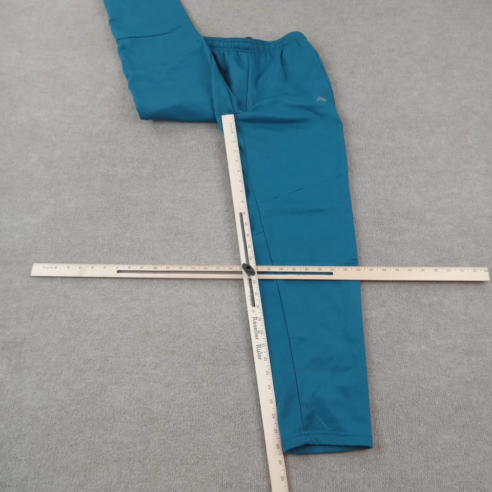 Pantalones deportivos New Balance jóvenes niños grandes azules cintura elástica activos al aire libre Z Foto 2 de 4