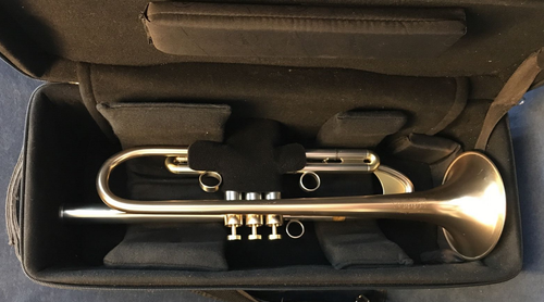 Selected Adams A8 Trumpet with threaded integrated mouthpiece system & with Case - Picture 5 of 23