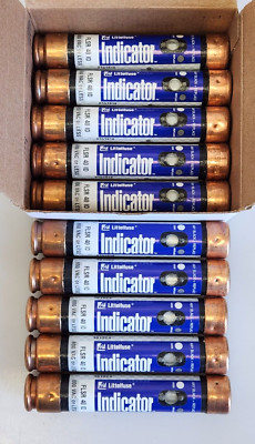 Lot of 10, Littelfuse FLSR 40 ID Class RK5 Time-Delay Fuse 40A 600VAC 300VDC NEW