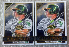 2020 Topps Gallery #75 Matt Chapman Base & ARTIST PROOF Lot (2x)