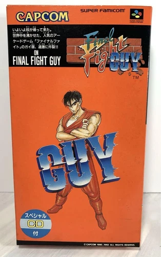 New and unopened Nintendo Super famicon Final Fight Guy with box and CD JAPAN