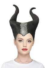 MALEFICENT HORNS head props sleeping beauty latex adult Headwear Villian