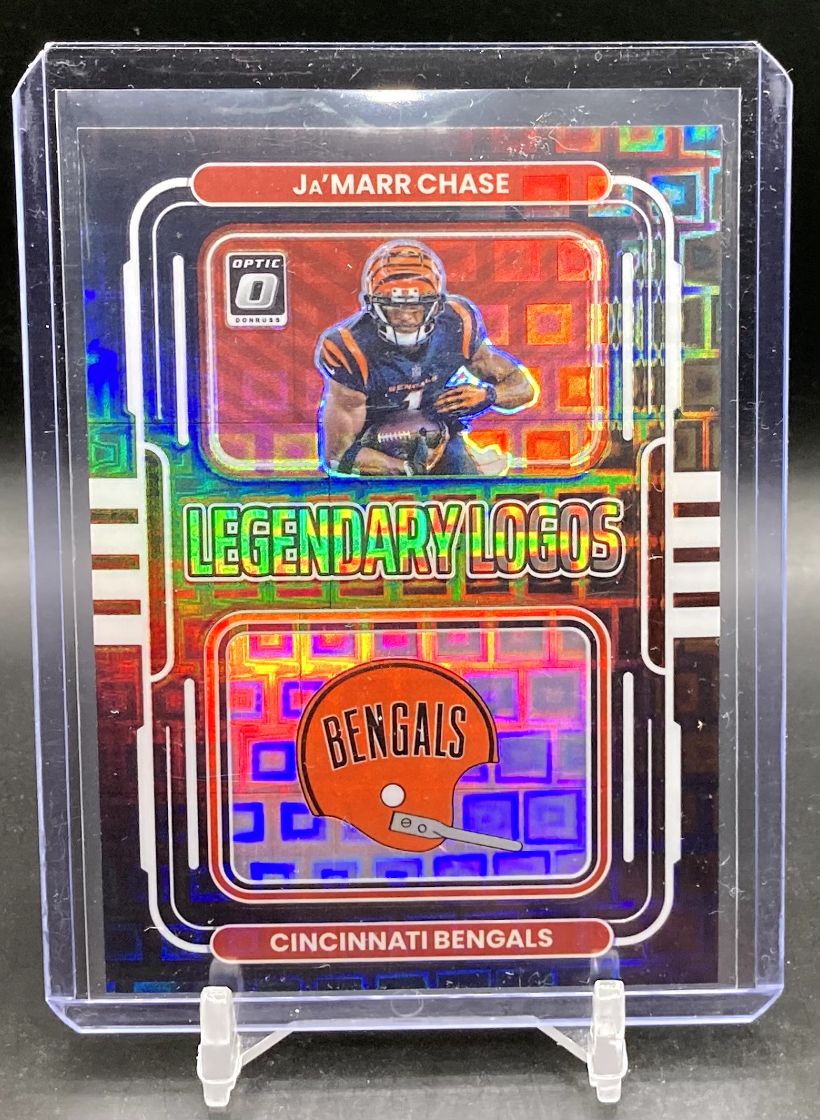 Ja'marr Chase 2022 Optic Legendary Logos Black Pandora /25