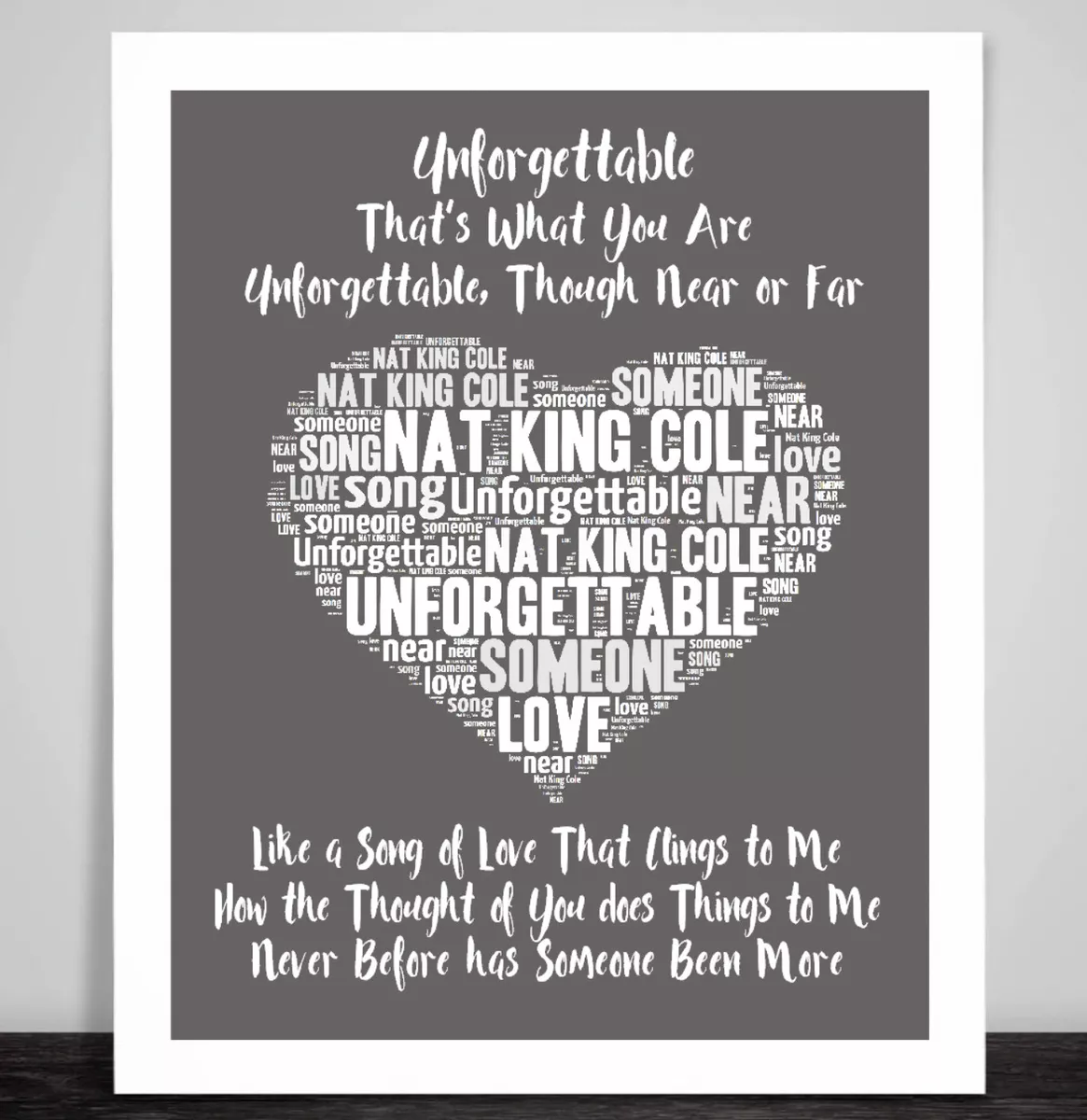 John Lennon Woman Quote Song Lyric Print - Red Heart Print