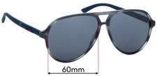 SFx Replacement Sunglass Lenses Fits Gucci Gg0423s - 60mm Wide