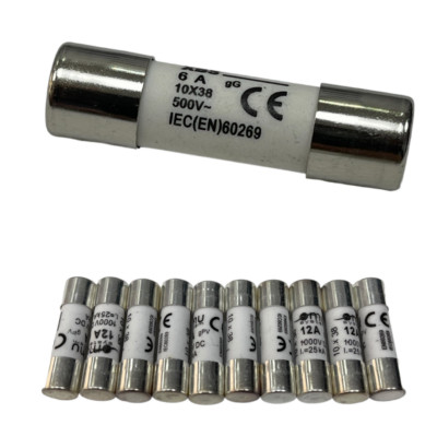 PV Solar Sicherung DC Zylindrische Sicherungseinsätze 10x38mm 10-20A - 1000 V