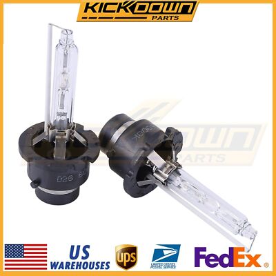 Set of 2 6000K D2S D2R D2C HID Xenon Bulbs for Factory Headlight HID Replacement