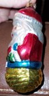 Vintage Columbia Santa Glass Christmas Ornament 4” Tall  — photo 4