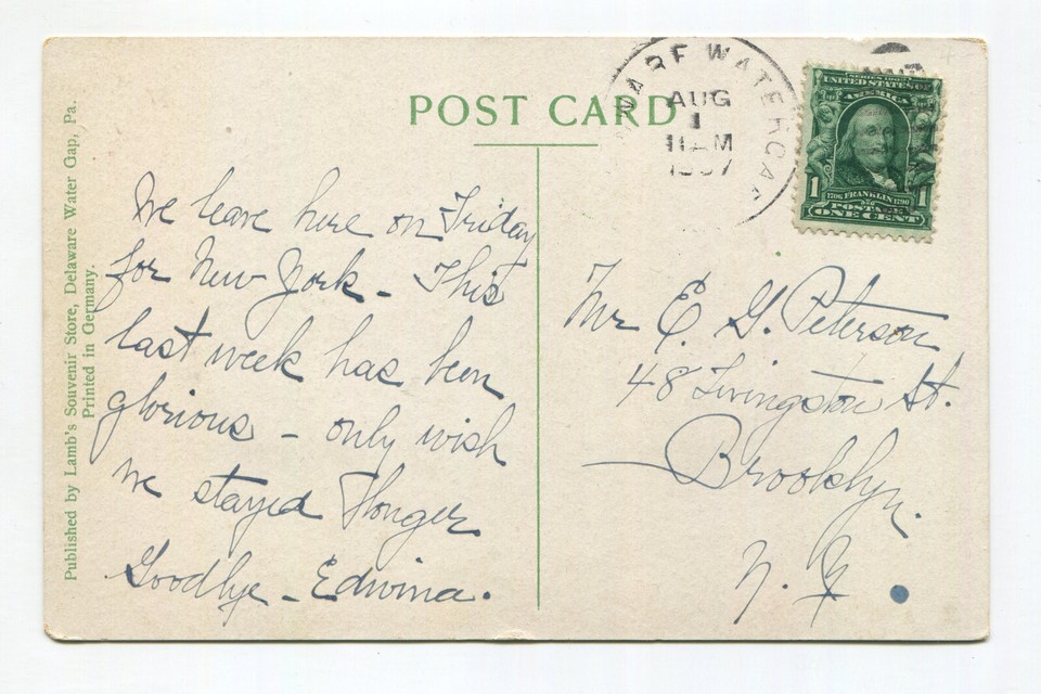 FISHING AT DELAWARE WATER GAP PA LOT OF 1 eBay