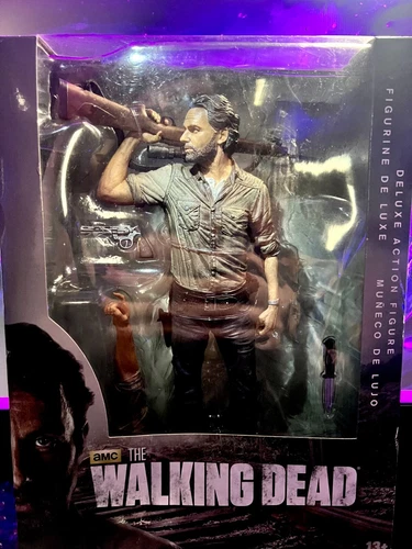 RICK GRIMES MCFARLANE WALKING DEAD  DELUXE ACTION FIGURE 10 INCHES