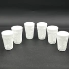 Vtg 6 pc Indiana White Milk Glass Colony Harvest 6 oz Juice Tumblers Exc 3 7/8"