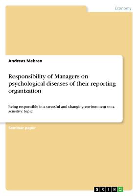 Responsibility of Managers on psychological diseases[...] | Buch | 9783668294936