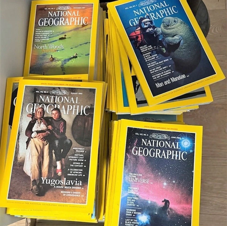 National Geographic Magazine Bundle - Random Lot of 6 Magazines Foto 2 de 4