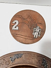 Vtg~267 Taxco Mexico~Victoria Ana Nunez Brilanti~Plate~Coasters~Copper/Silver — photo 8